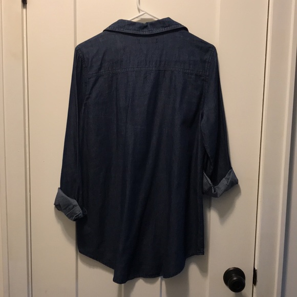Old Navy pull over denim shirt - Picture 2 of 5